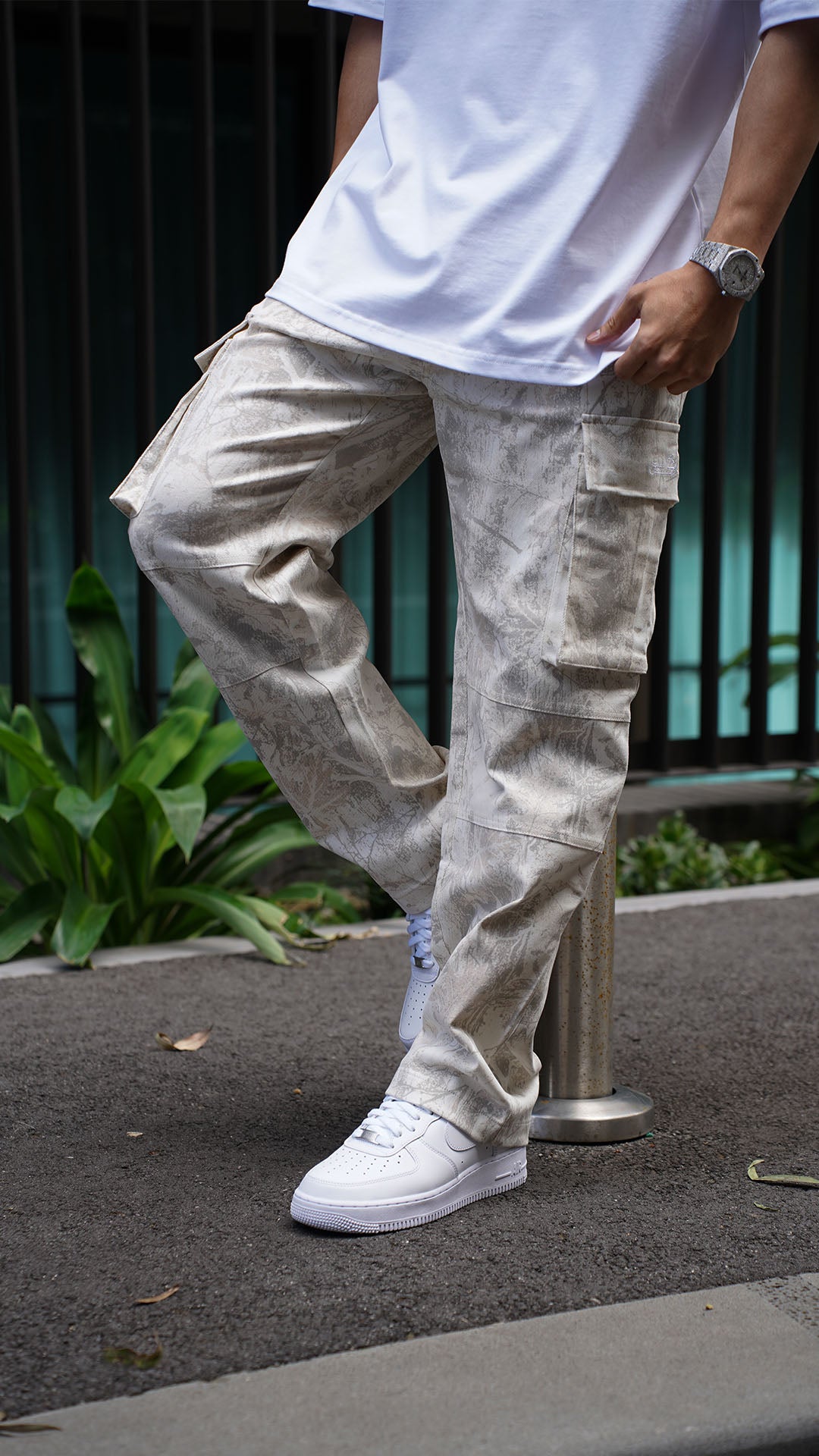 Southside - Cargo Pants (Cream Camo)