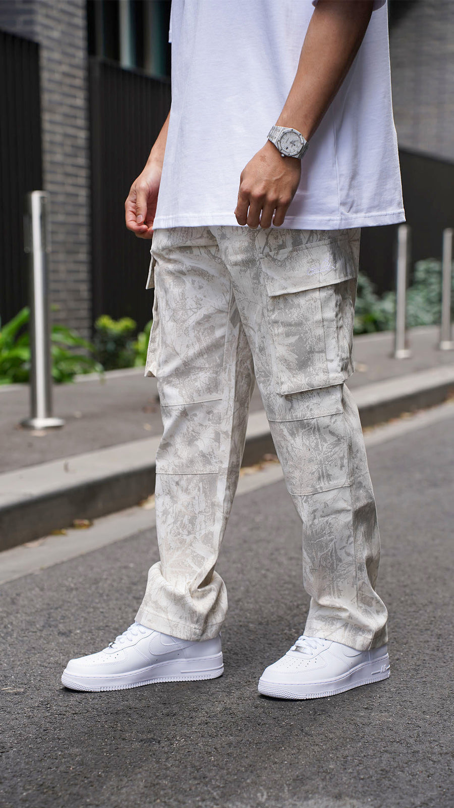 Southside - Cargo Pants (Cream Camo)