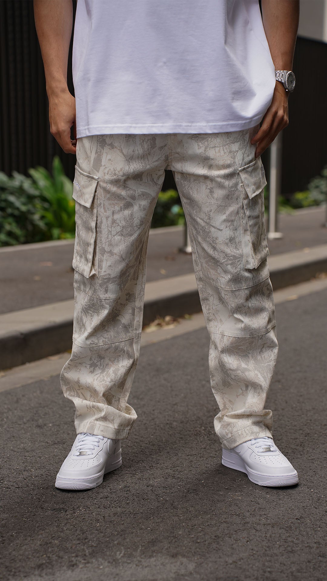Southside - Cargo Pants (Cream Camo)