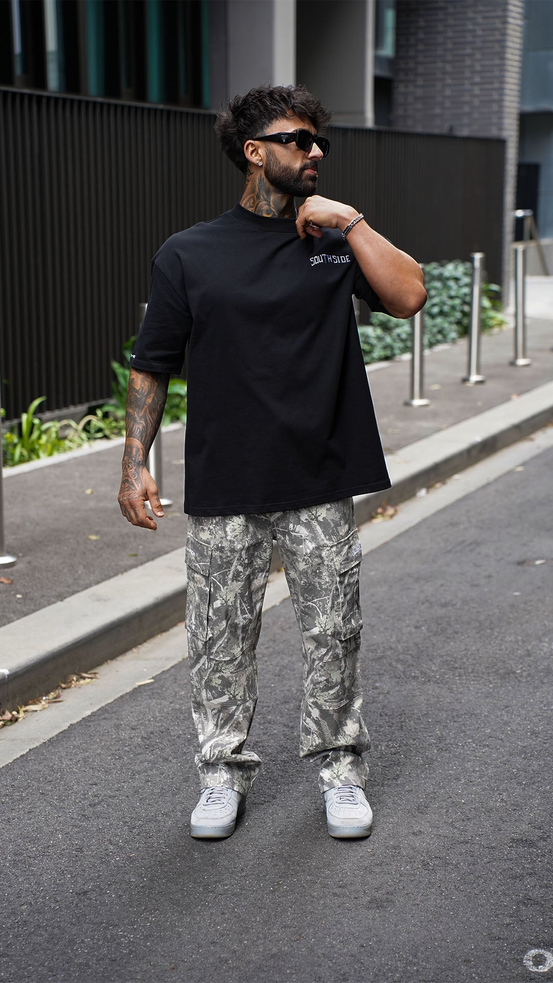 Southside - Cargo Pants (Green Camo)