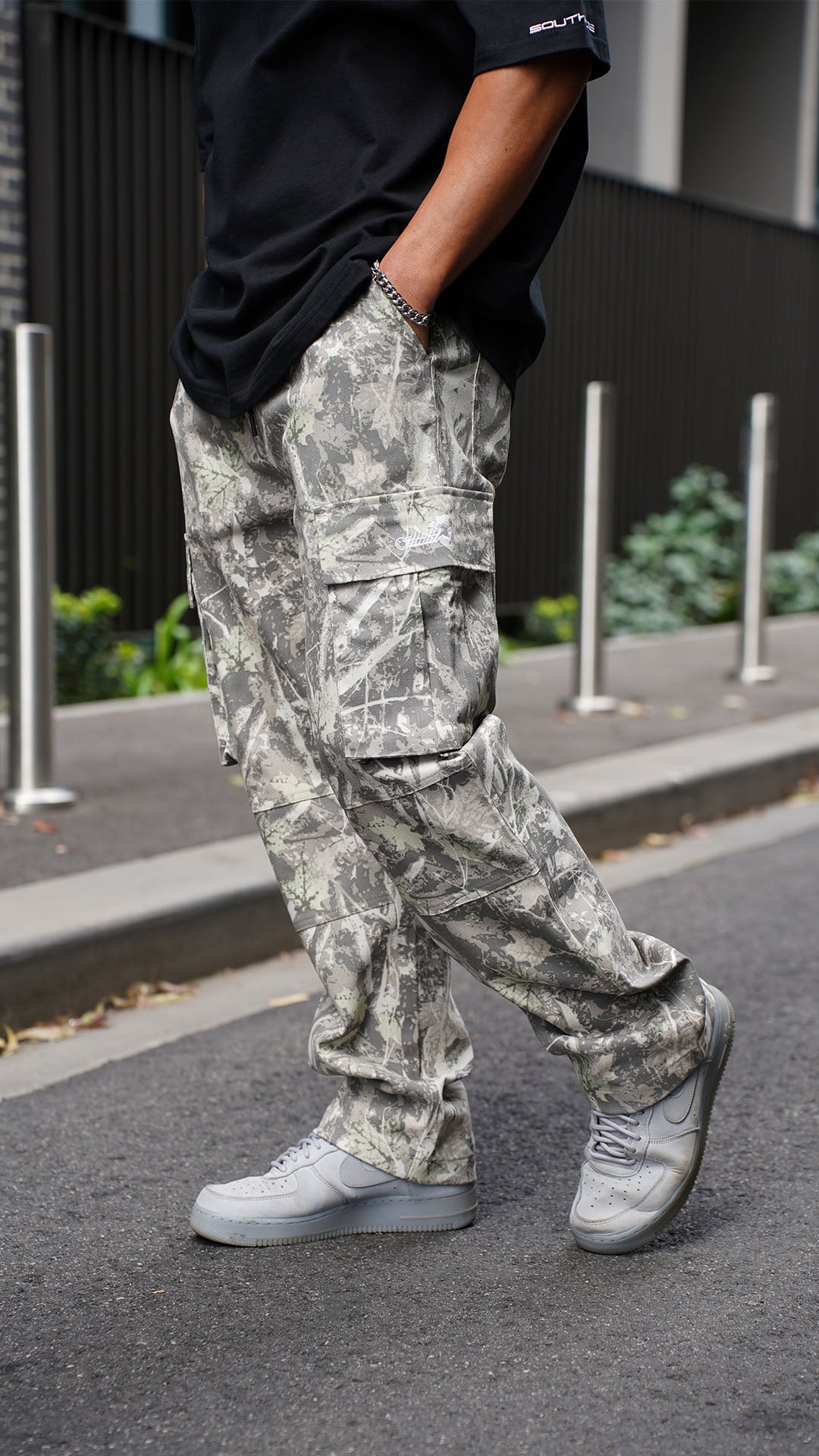 Southside - Cargo Pants (Green Camo)