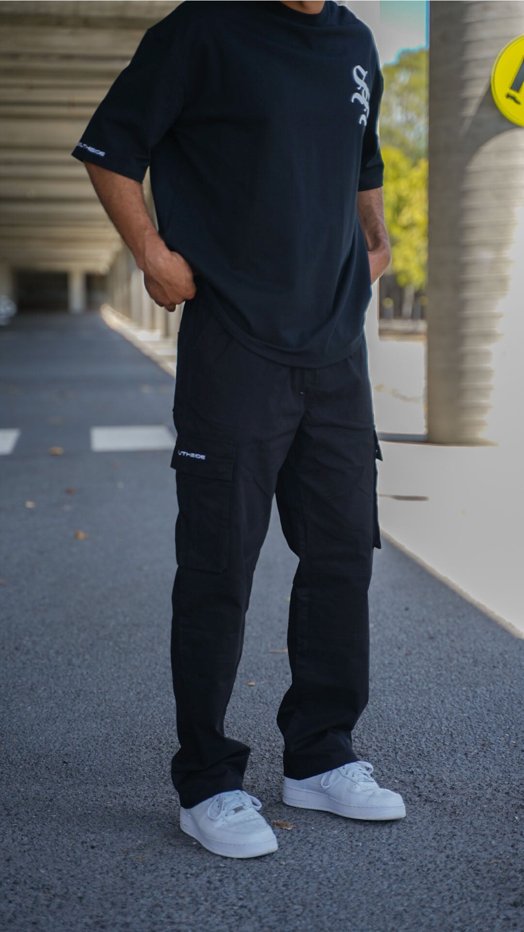Southside - Black Cargo Pants
