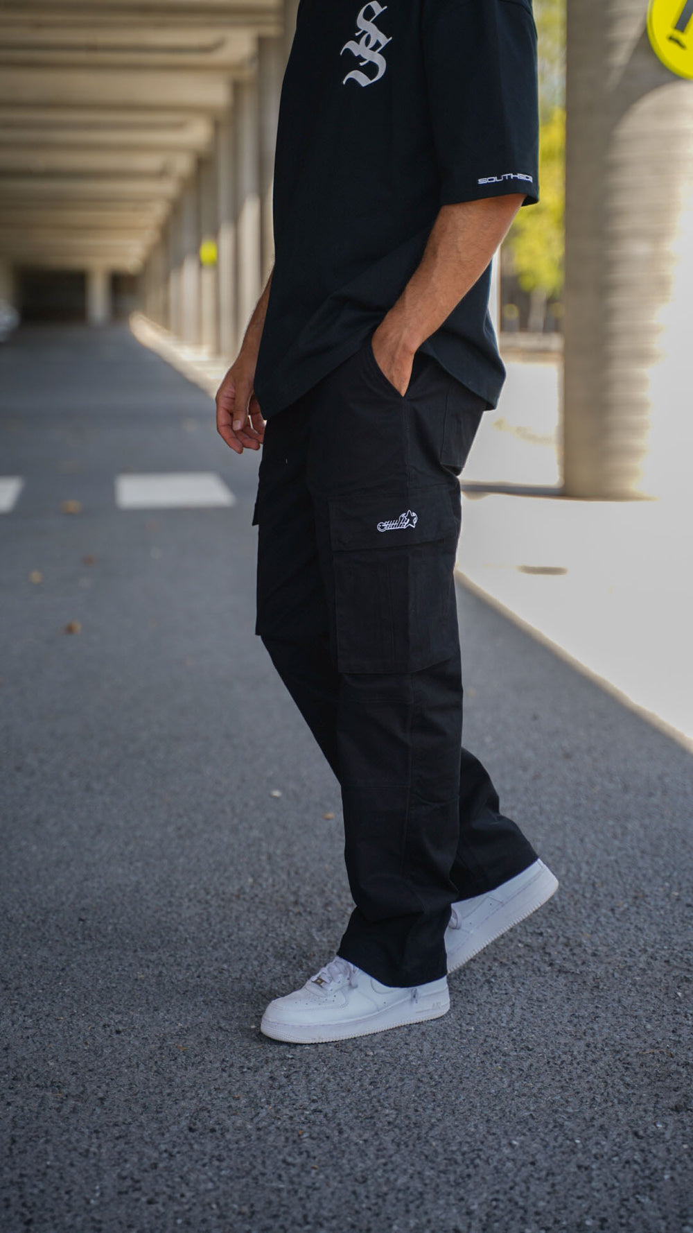 Southside - Black Cargo Pants