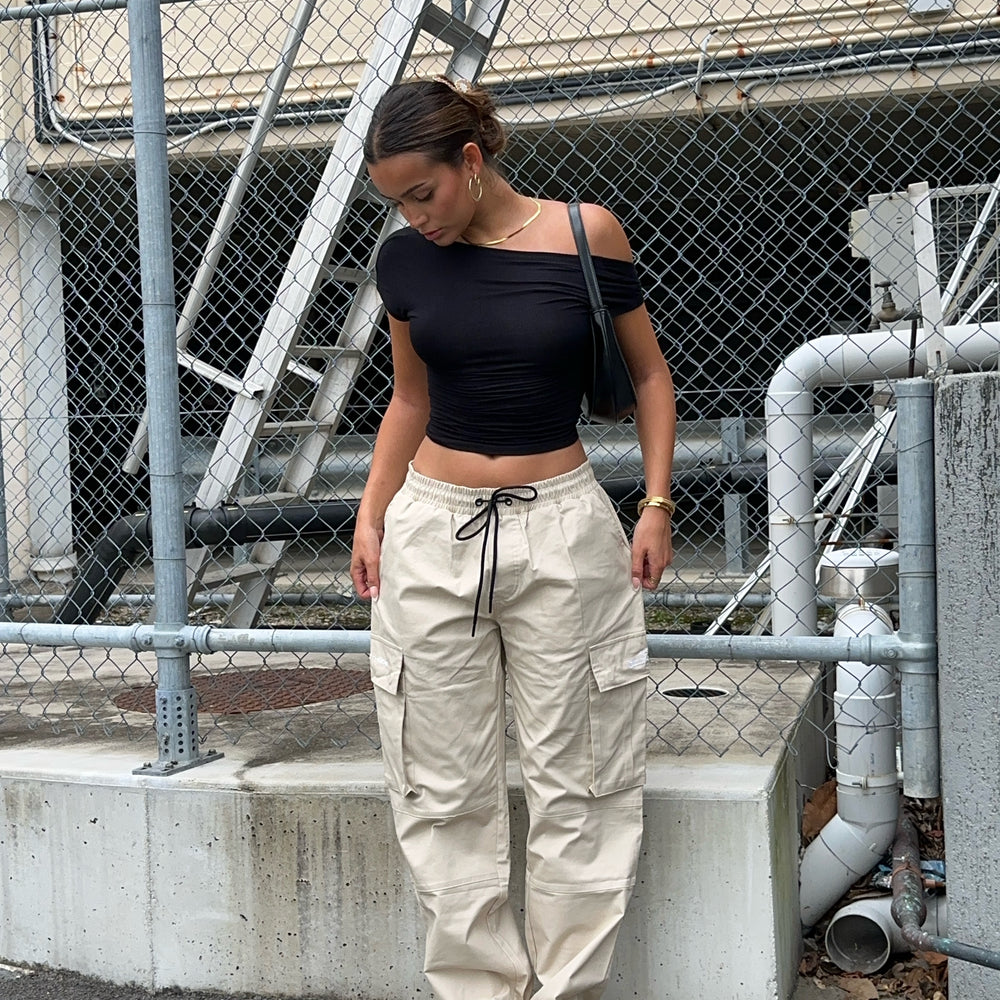 
                      
                        Southside - Cream Cargo Pants
                      
                    