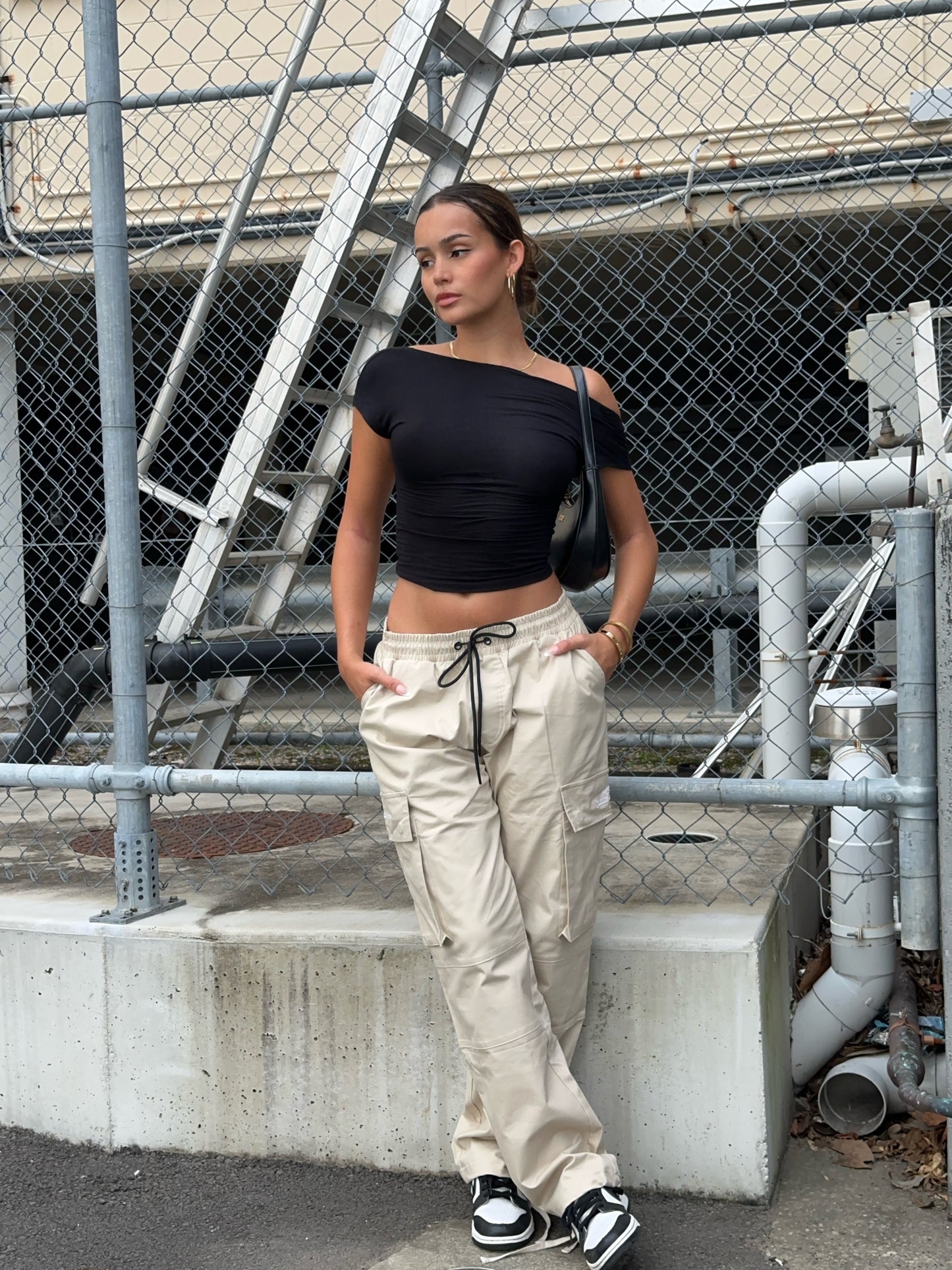 Southside - Cream Cargo Pants